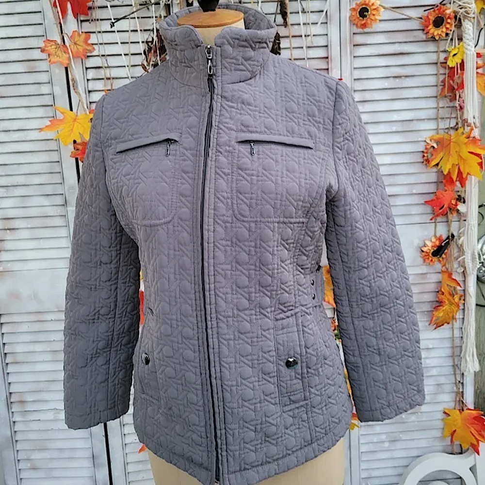 GALLERY, Nordstrom’s, Quilted/Textured Gray Jacket